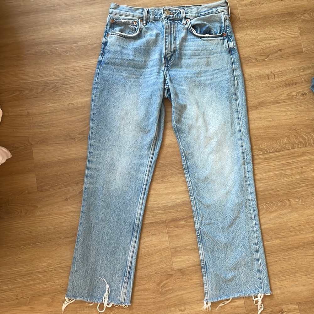 Denim zara jeans. Gently worn size 8